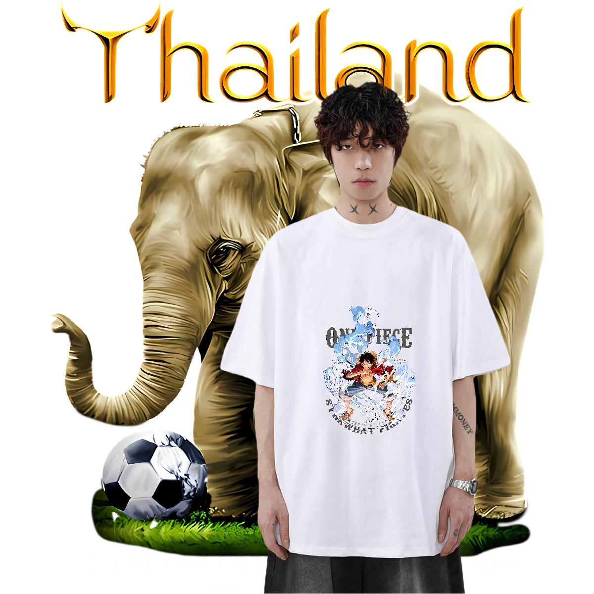 DIY Customized T-Shirts for Men DIY Printed Tshirts Anime Printing Street Cotton Breathable Loose Fit Tops Tees