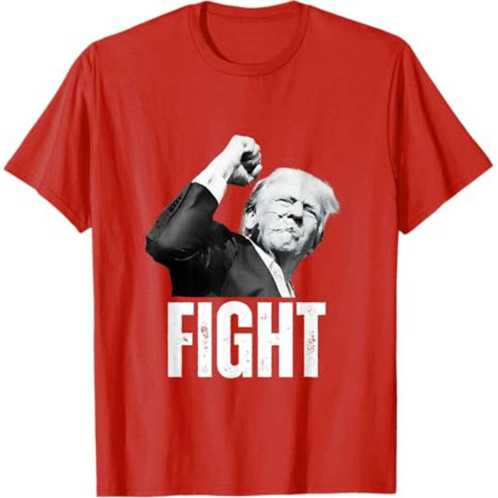 Donald Trump 2024 T shirts Fist Pump Donald Trump Shooting T-Shirt for Mens Womens Fight Tee Tshirt tops Trump supporter Clothe Free shipping