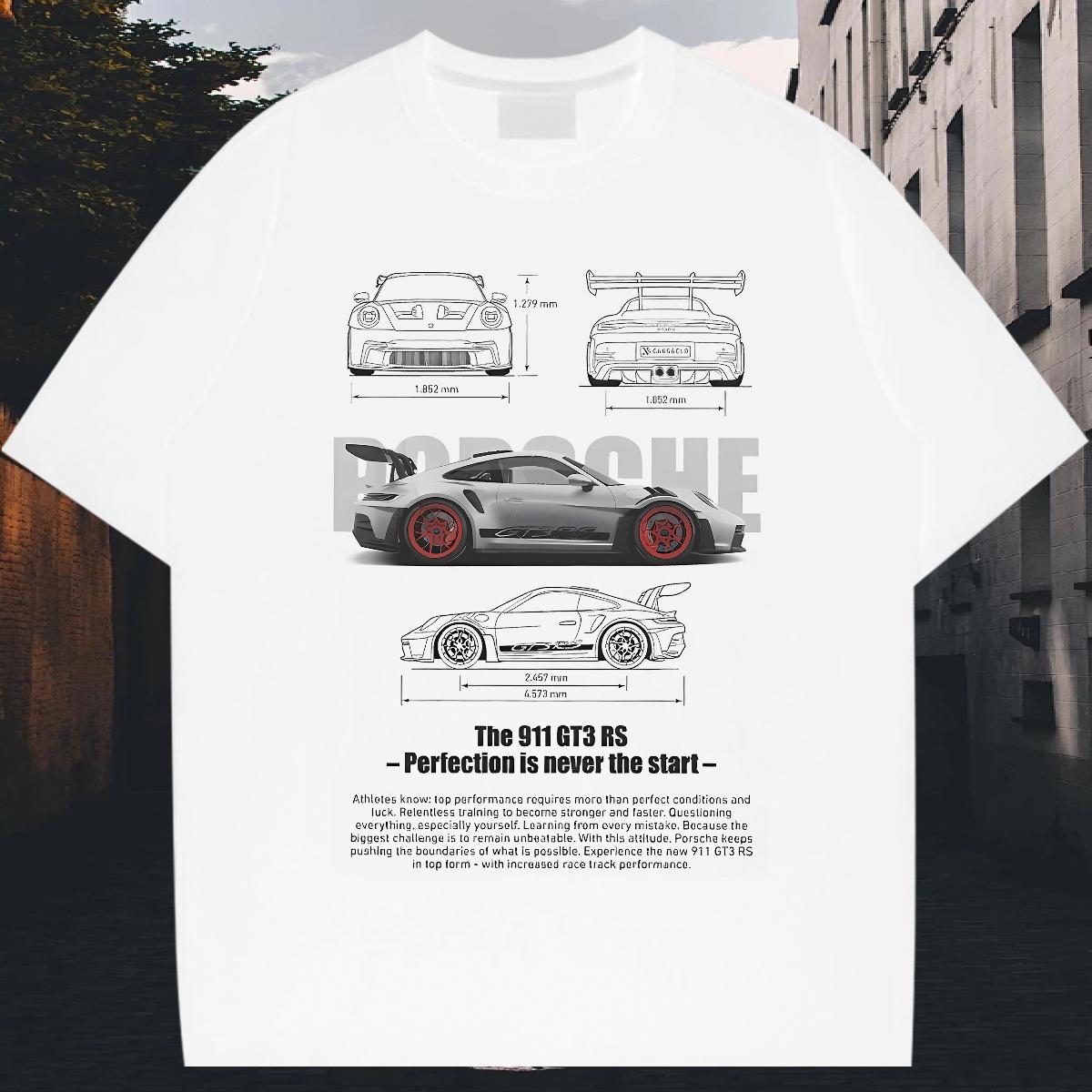 Popular T-Shirts for Men fashion 230g Cotton Anime Printing Street Cotton Breathable Tshirts Classic Casual Customized Print Tees