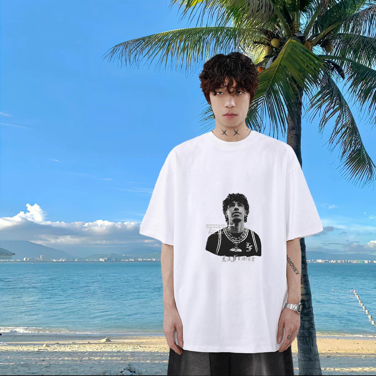 Fashion Casual Men T Shirts DIY Anime Casual Beach Men Tshirts Round Neck Short Sleeve Cool Design