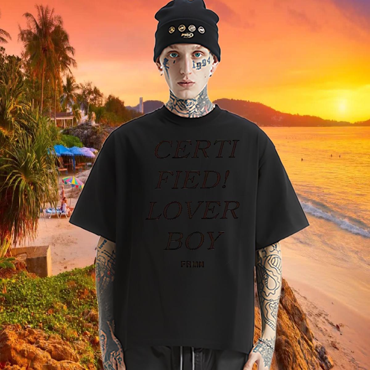 Designer Fashion T-Shirts for Men fashion 230g 100% Cotton Plus Size Custom Casual Tshirt for Man Woman Round Neck Short Sleeve Popular