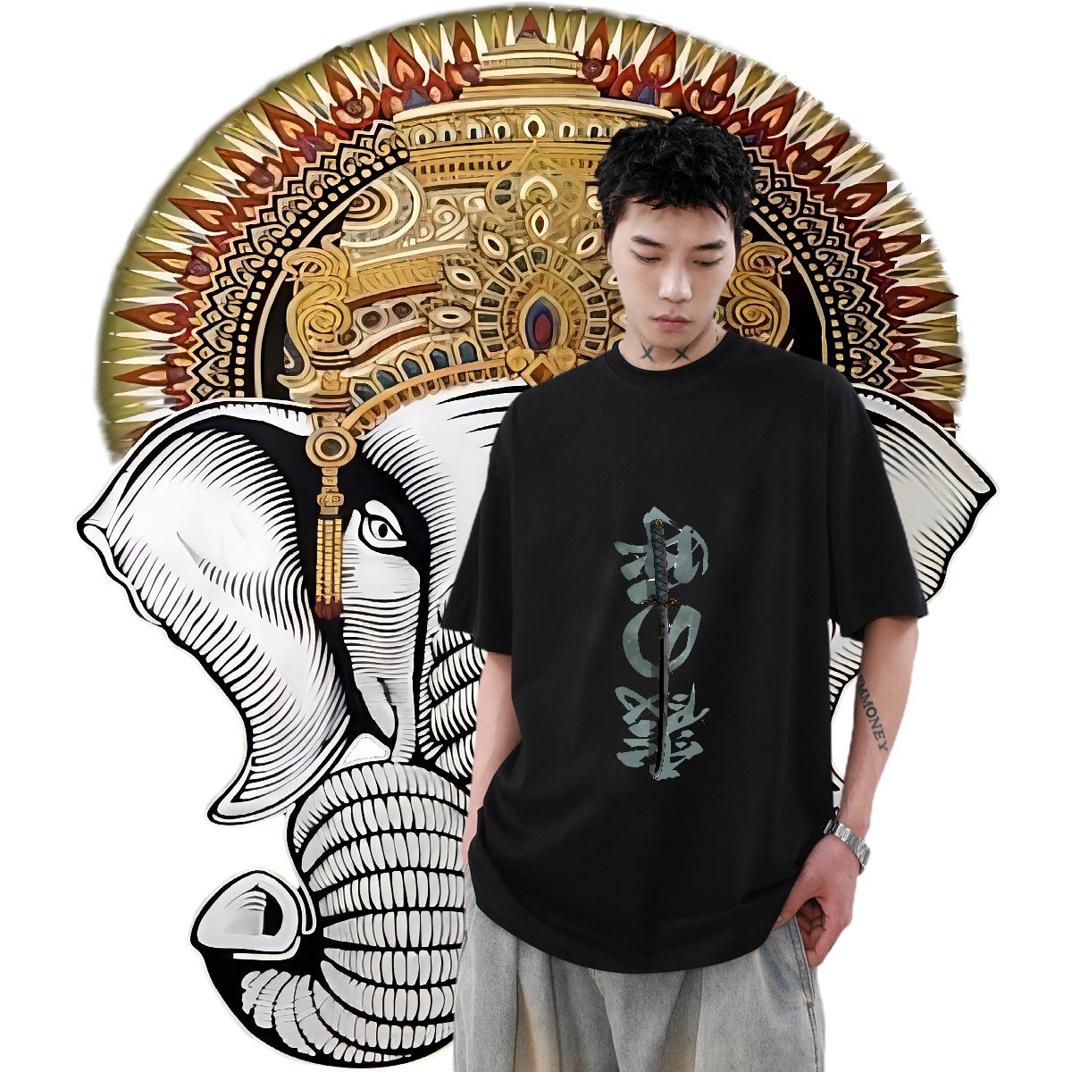 Loose Men Clothes T-Shirt Breathable Crew Neck Cotton Street wear Hip Hop T-Shirts Oversized S-3XL Designer Wear