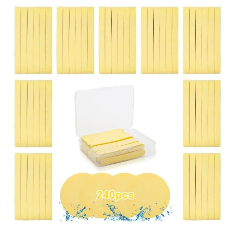Compressed circular cleaning sponge cleaning brush cleaning tools makeup removal wet wipes fingers wholesale free delivery 240715