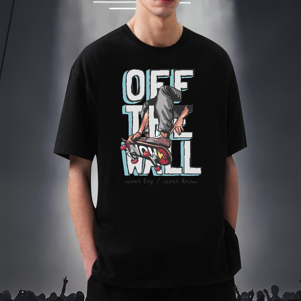 Soft Men Tees Graffiti Art 230g 100% Cotton Round Neck Short Sleeve Home Outdoor T-Shirts DIY Printed 2024 Top Tees