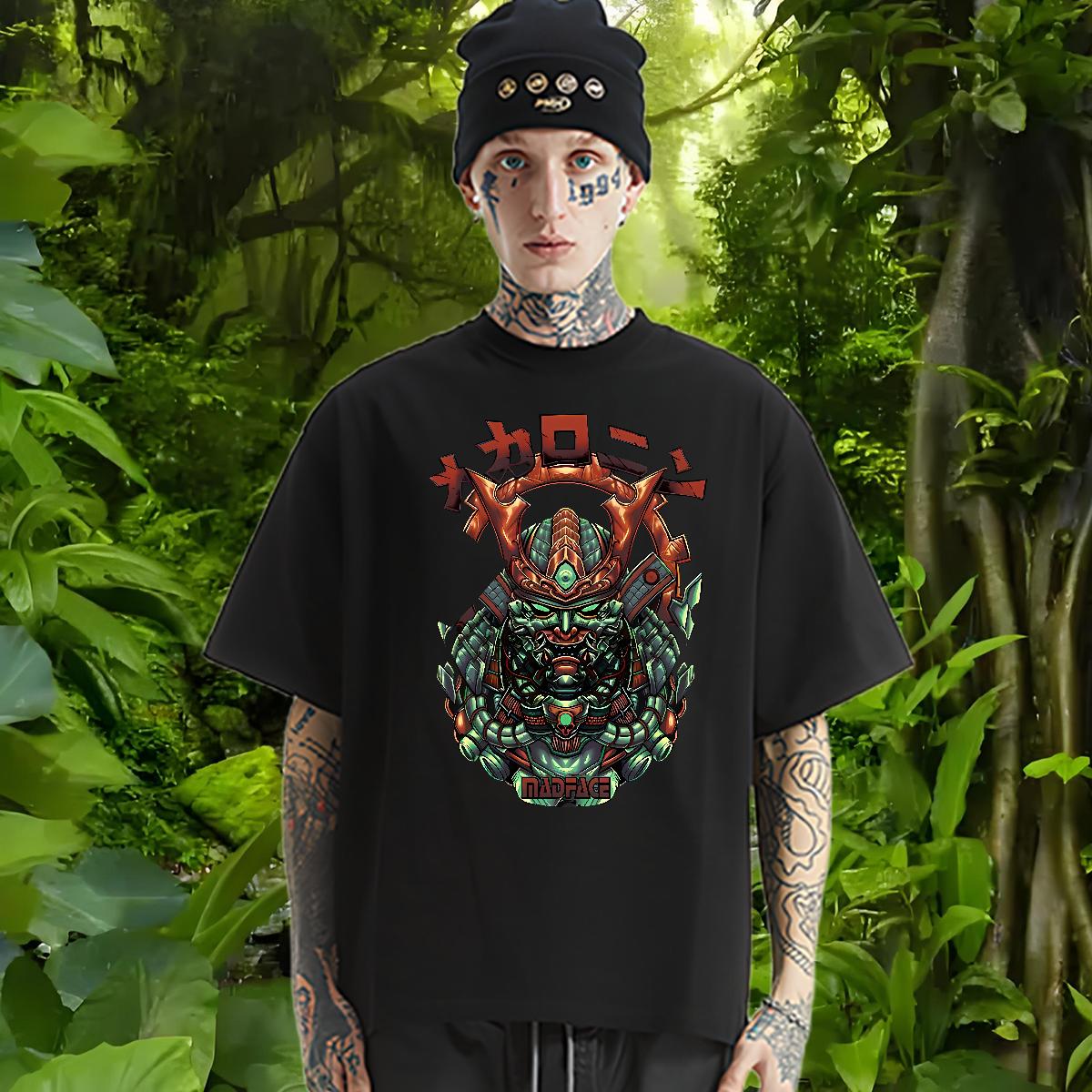 2024 Summer Men T Shirts fashion 100% Cotton 230g Custom Cartoon Men Tees Casual Cotton Breathable High Quality Clothes