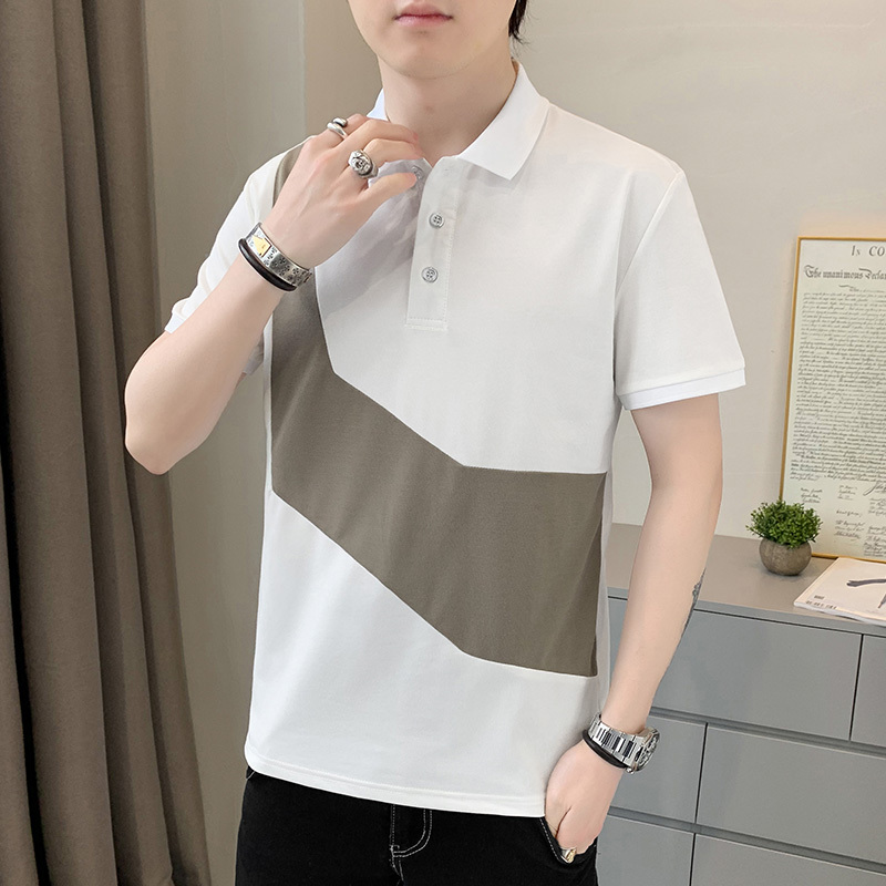Summer short sleeved 2023 Youth Fashion Polo casual polo shirt T-shirt trendy men's clothing