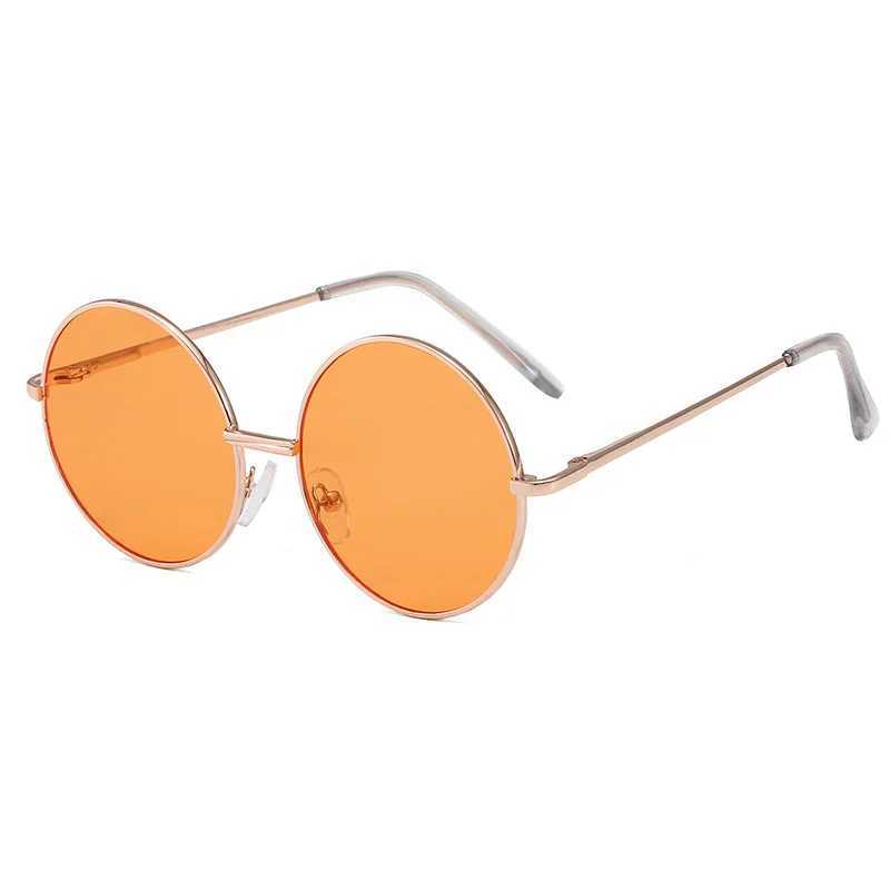 Sunglasses Childrens sunglasses metal frame round sunglasses simple anti ultraviolet tide childrens glasses