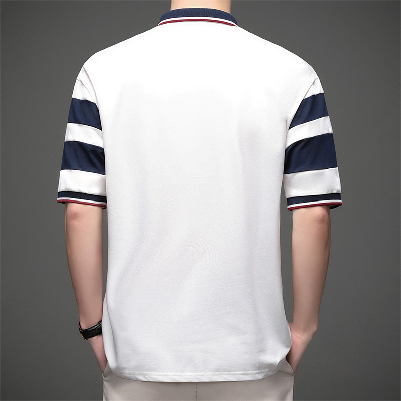 Lighing Delivery Timor Lizard 2024 Summer Men's Polo Shirt T-shirt Ice Silk Thin Edition Flip Collar Short Sleeve Versatile Business Leisure Tren