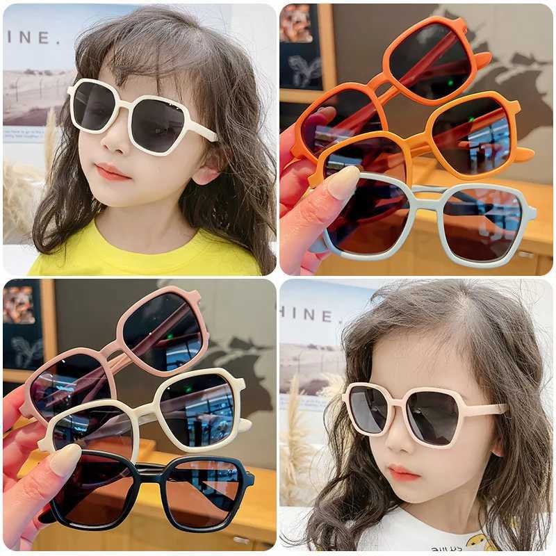 Sunglasses Girl Boys Cute Frosted Classic UV400 Sunglasses Outdoor Sun Protection Children Vintage Sunglasses Protection Kids Sunglasses