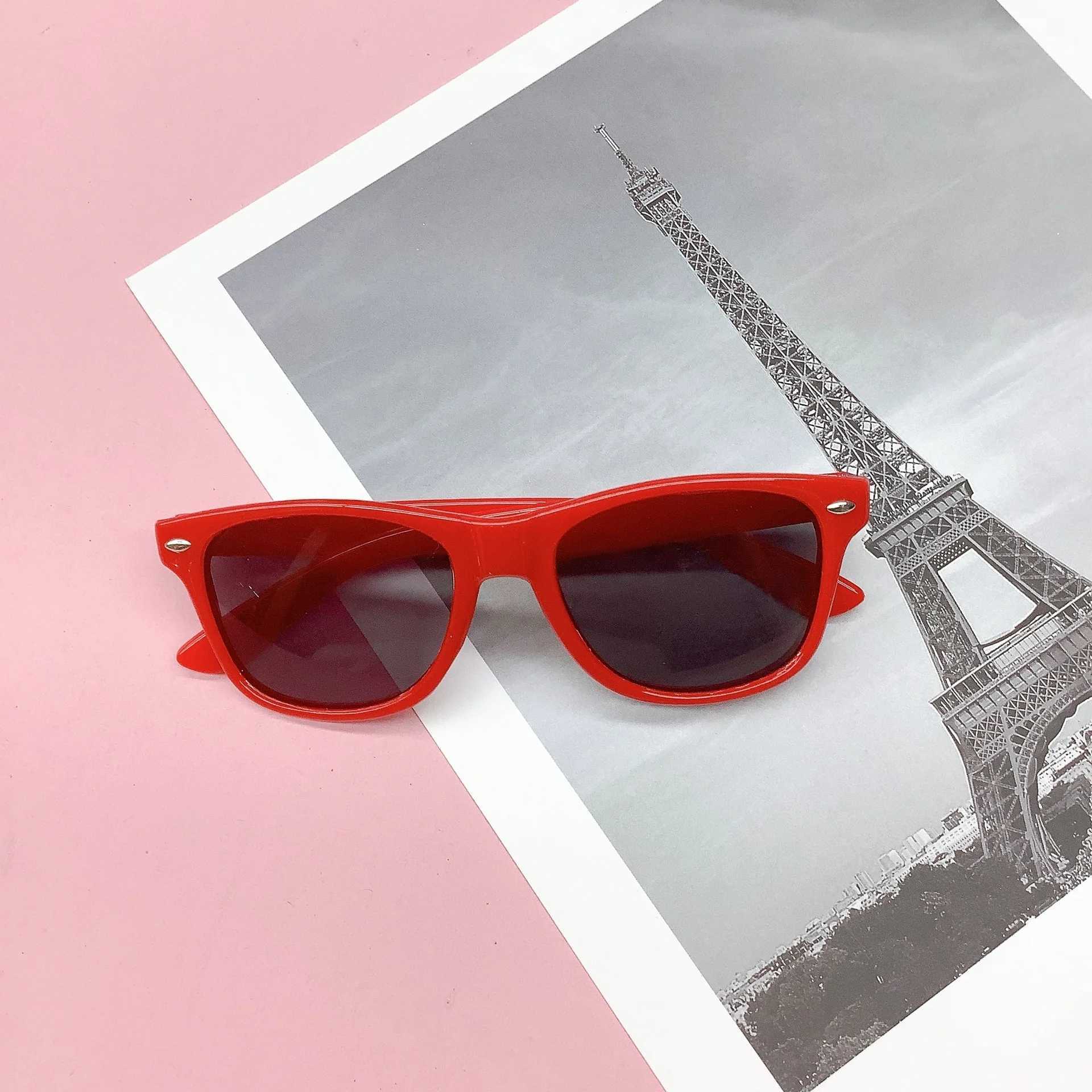 Sunglasses New fashion rice childrens sunglasses boys and girls round frame sunglasses anti-ultraviolet sunglasses