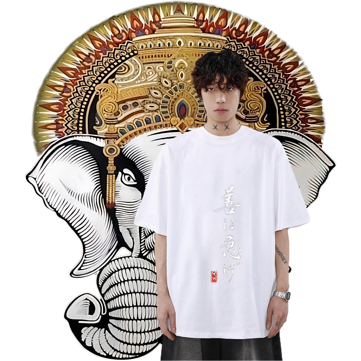 Cool Design Men Clothes T-Shirt Cotton O Neck Short Sleeves Spring Summer T Shirts Men Custom Print Oversized 2024 DIY Tees Shirts