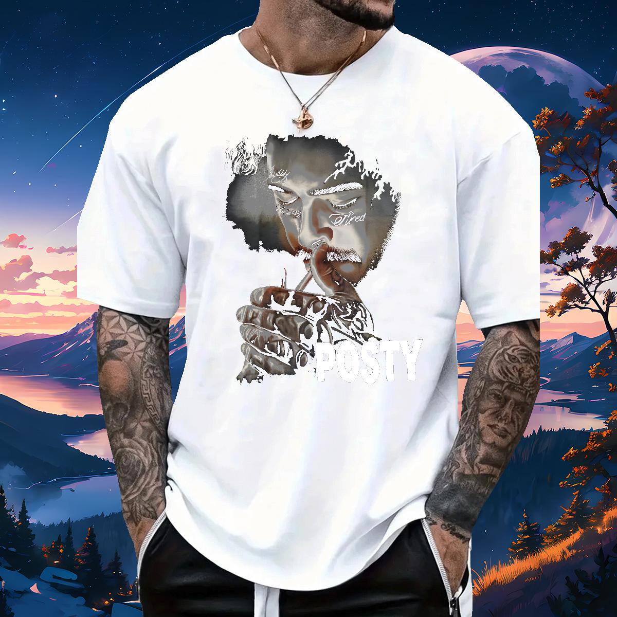 High Quality Man T Shirts ZCY-240626001 230g 100% Cotton Street Casual Cotton Breathable Short Sleeve Tshirts Designer DIY Anime Polos