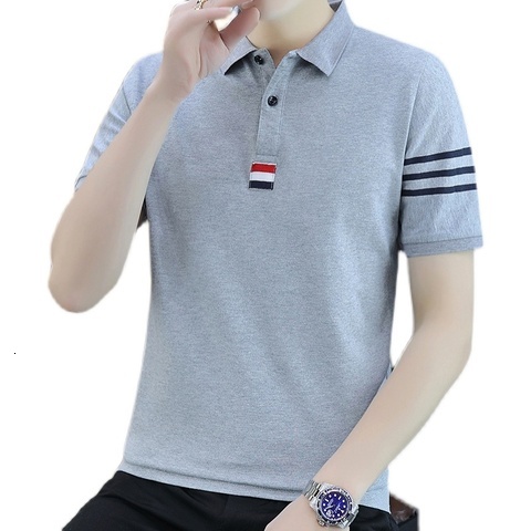 2022 Short sleeved Slim Fit Collar New Harajuku Style Polo Shirt Trendy T-shirt Top Clothes Instagram Summer