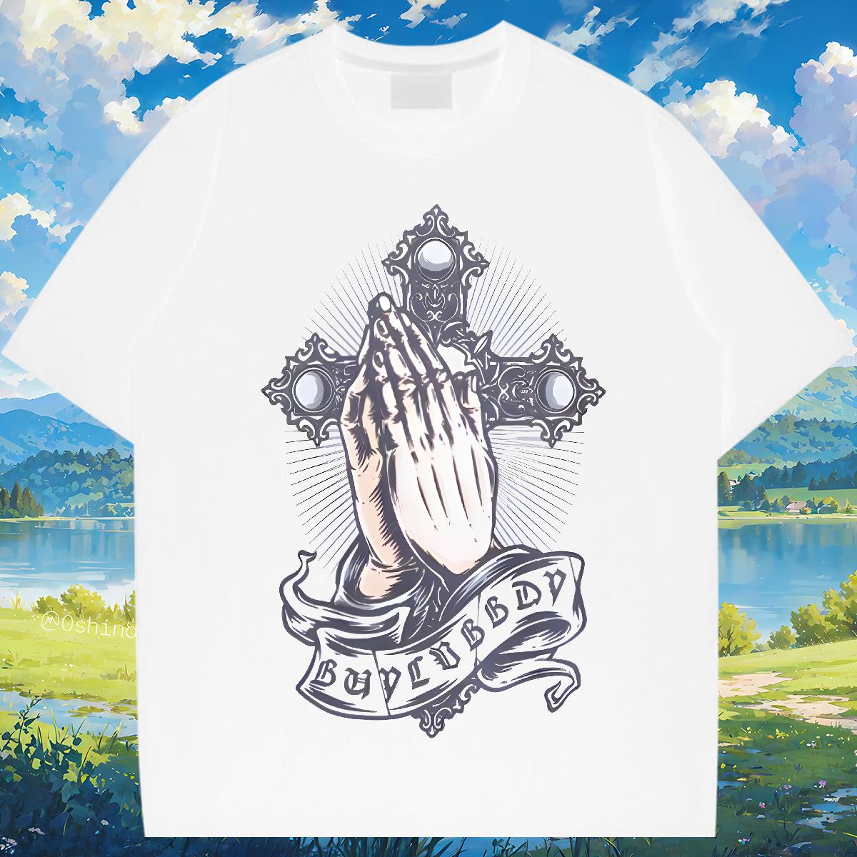 Unisex Men T Shirts CY240709131-PR 230g 100% Cotton Street wear Hip Hop Crew Neck Cotton Men Tops Tees Fashion Designer Customized Top Tees