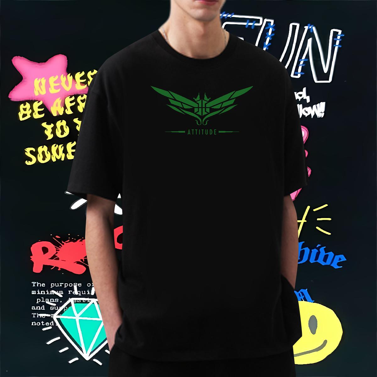 New Designer T shirt Wing 100% Cotton 230g Custom Printed Men Tops Tees Street Breathable Short Sleeve Popular Tees Shirts