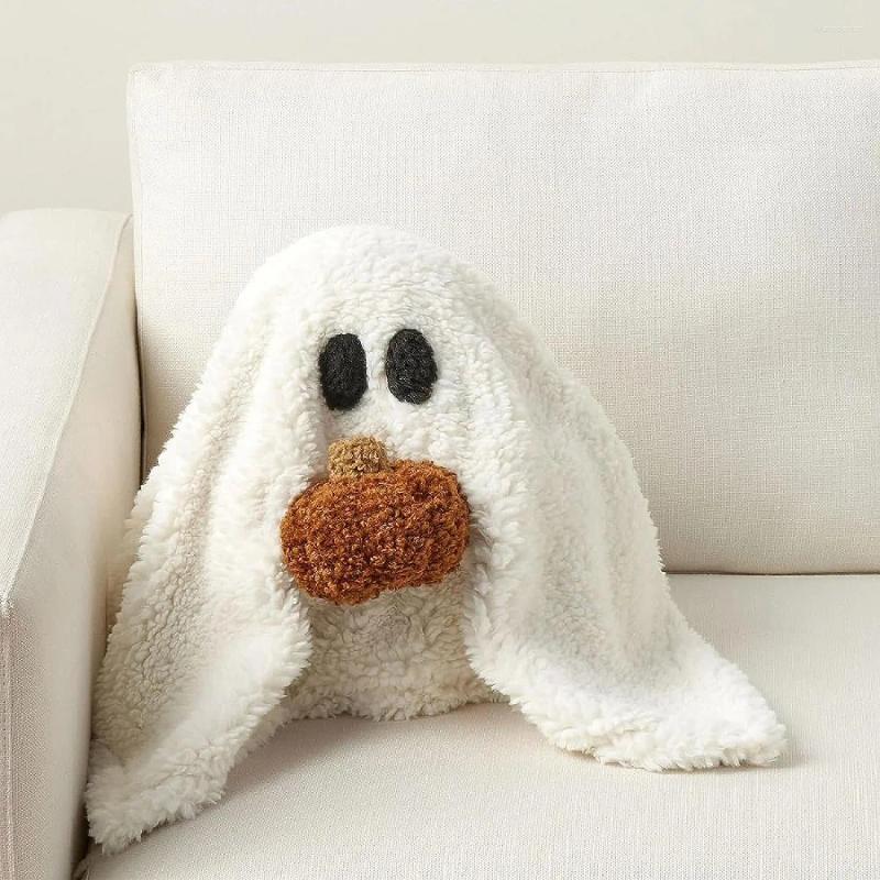 Pillow Sofa Pillows Cute Gus The Ghost With Pumpkin Plush Back Kawaii Baby For Halloween Party Decorations Gift