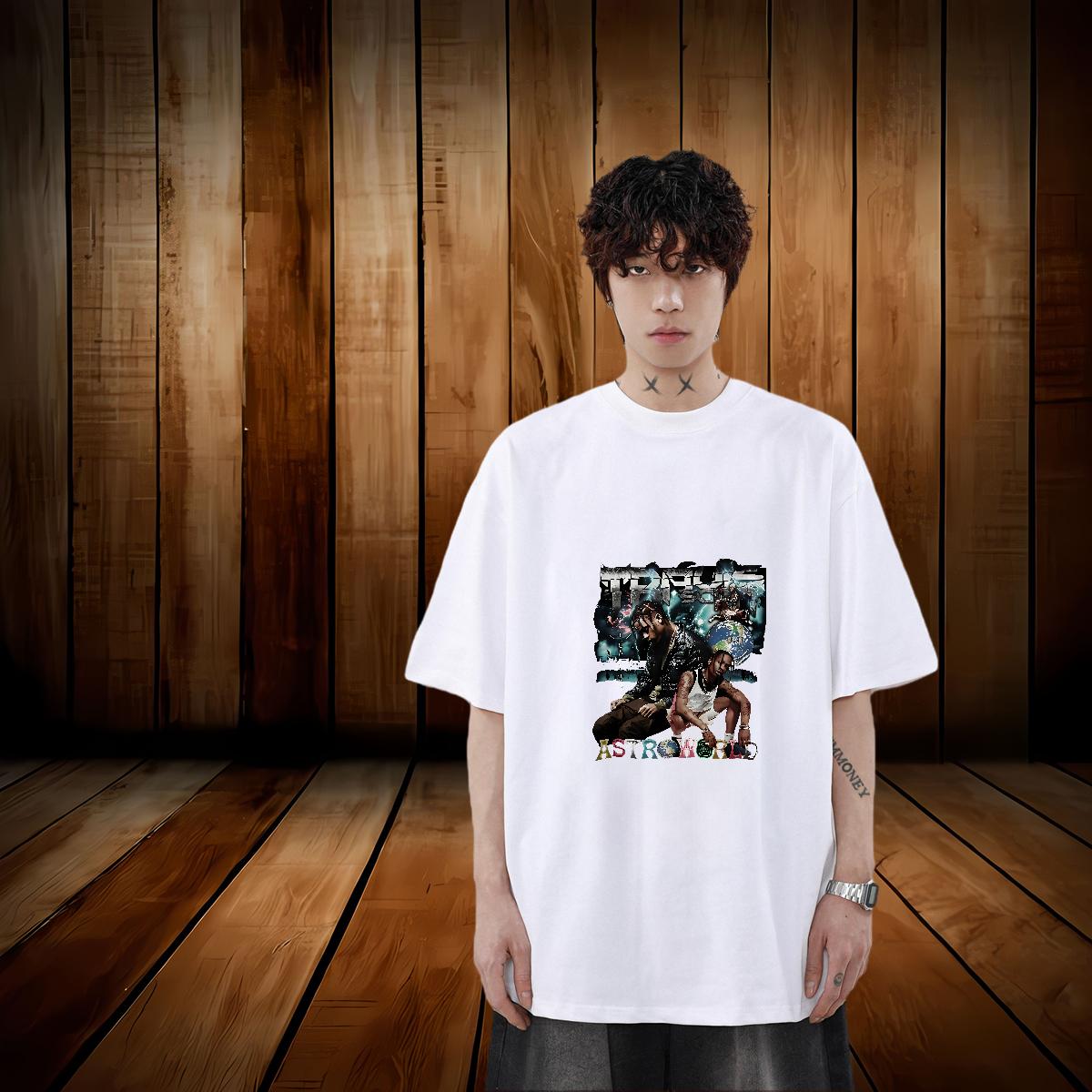 Fashion T-Shirts for Men Oversized Mens Tshirts Anime Printing Street Breathable Crew Neck Cotton Classic Tops