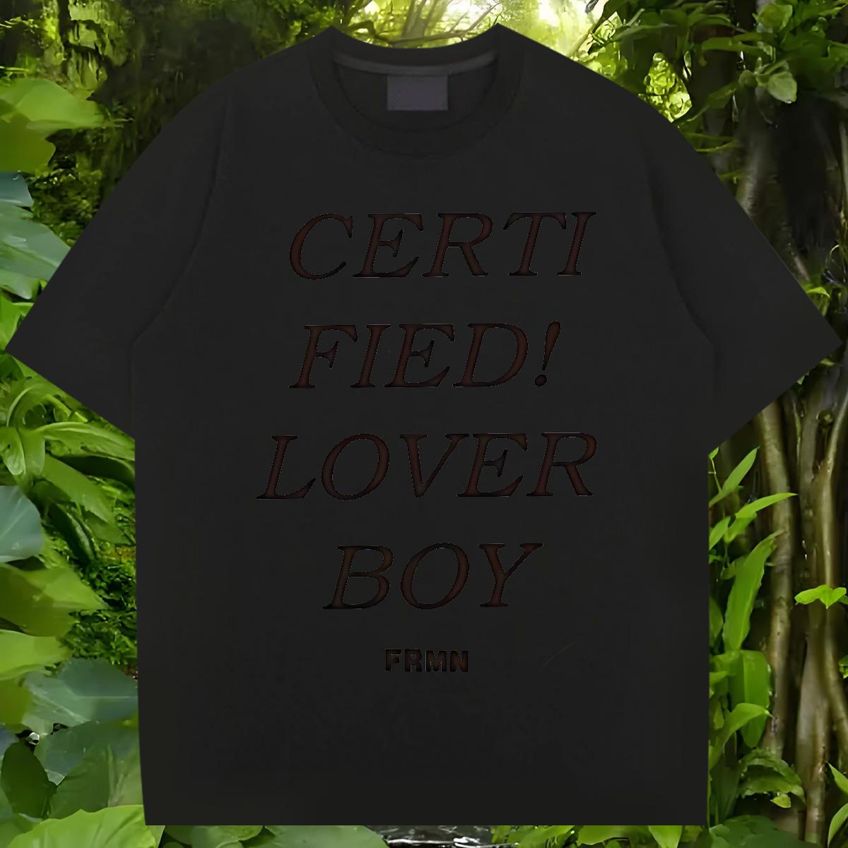 Fashion Man T Shirts fashion 100% Cotton 230g Plus Size Custom Couples T Shirts Summer Casual Short sleeve Cotton Soft Wholesale Tees