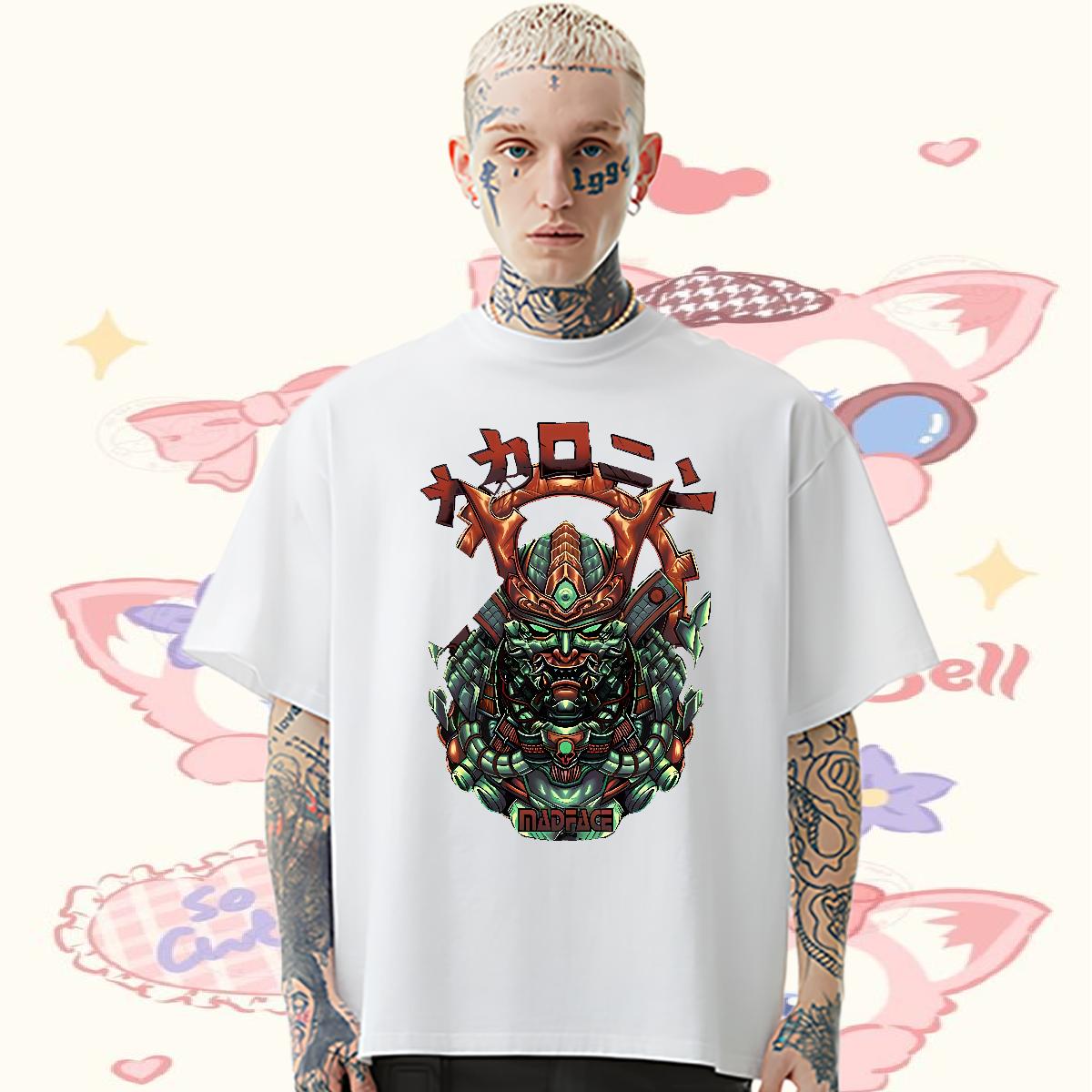 Customized T-Shirts fashion 230g 100% Cotton Custom Cartoon Street wear Hip Hop Men Tees Crew Neck Cotton Classic