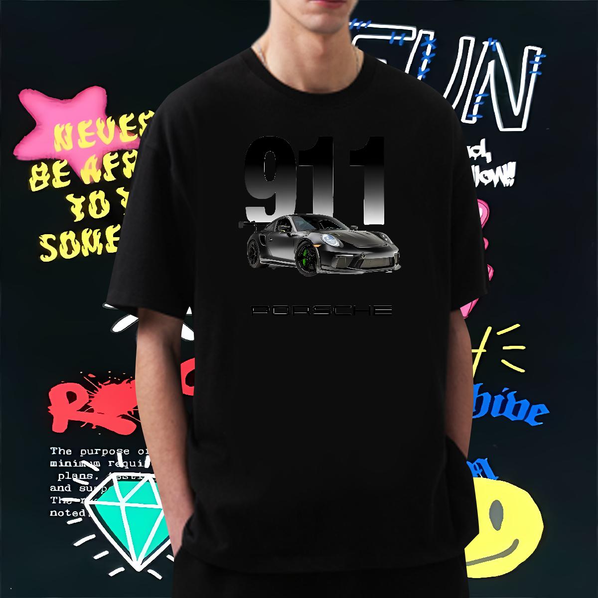 New Men T Shirts Graffiti Art 230g 100% Cotton Custom Men Clothes T-Shirt Home Outdoor Cotton Breathable Short Sleeve Popular Tops