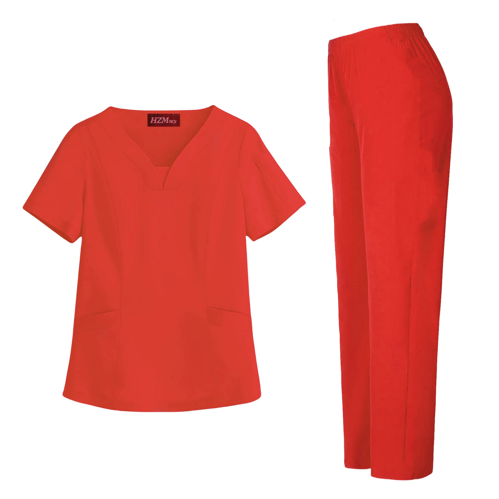 Uniforms Woman Scrub Set Nurse Beauty Salon Workwear Clinical Scrubs Top Pant Spa Doctor Nursing Tunic Suit 240715