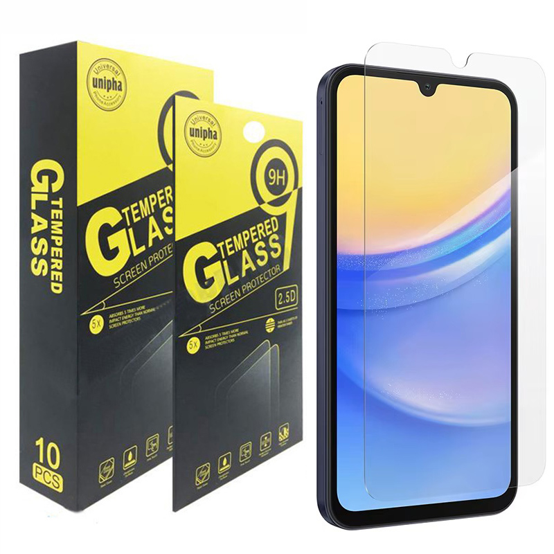 9H Clear Tempered Glass Phone Screen Film Protector With Retail Package For Samsung S21 FE S22 S23 Plus S24 Ultra A05 A05S A15 A25 A35 A55 A04 A14 A34