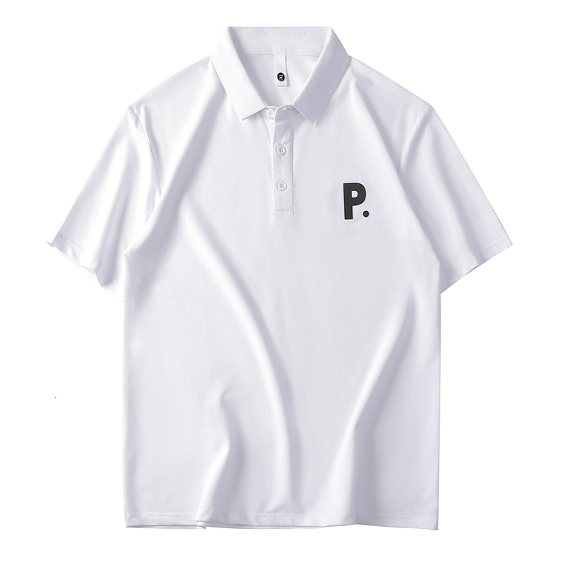 2024 Summer New Short sleeved POLO Shirt Slim Fit T-shirt Trendy Embroidered Men's Polo Top