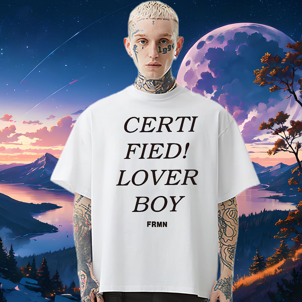 New Arrival Mens T Shirts fashion 100% Cotton 230g DIY Men Tees Home Outdoor Crew Neck Cotton Cool Design Clothes