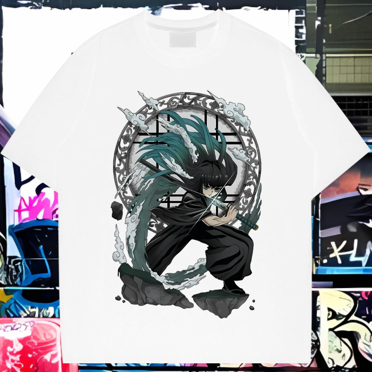 Fashion T-Shirts for Men 1 230g Cotton DIY Anime Men Tees Hip Hop Breathable Short Sleeve Comfortable Clothes