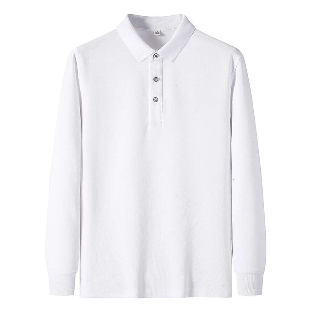 New product lighing delivery Feishun 2024 spring and autumn long sleeved T-shirt POLO pure cotton business collar men's polo shirt P38