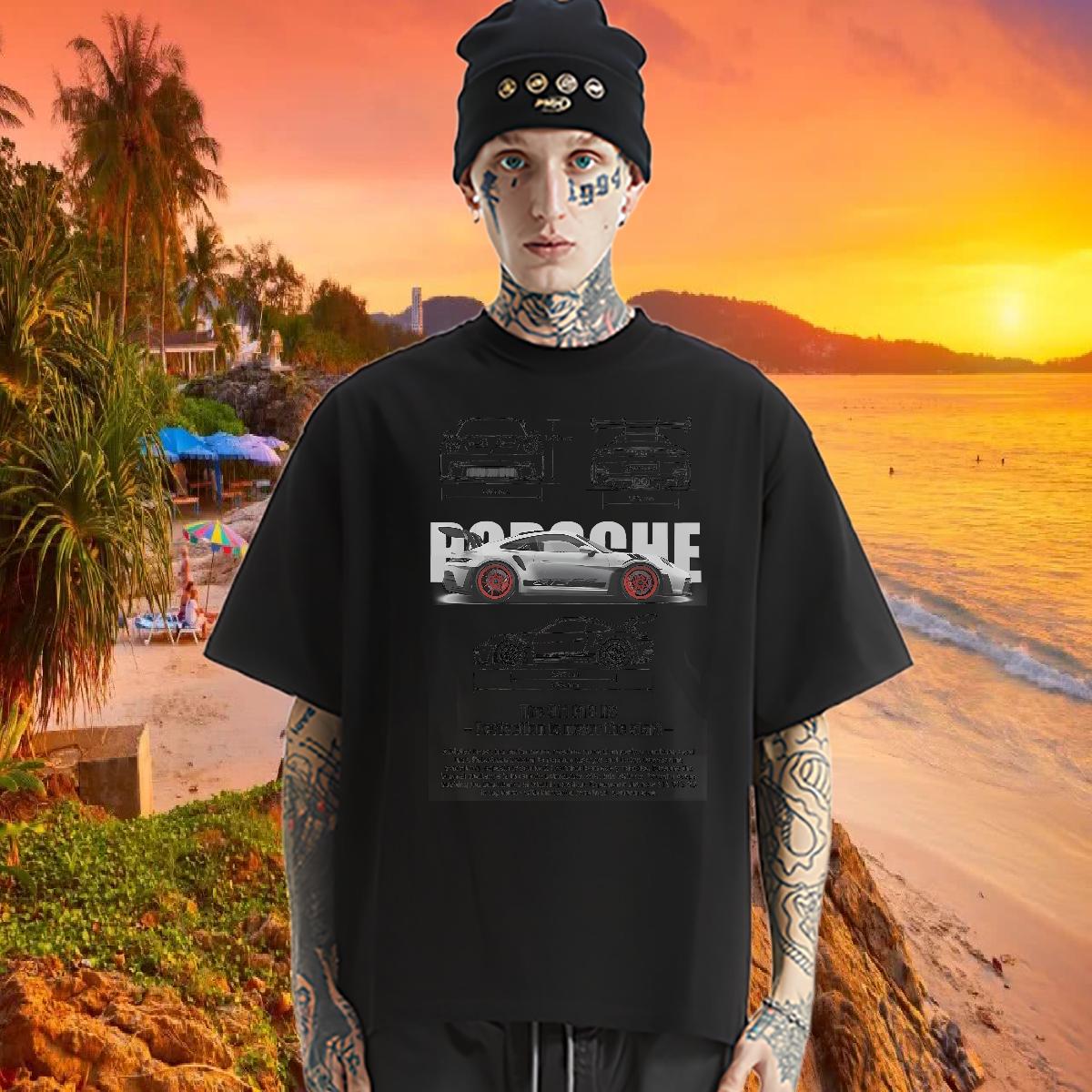 2024 Designer Mens T Shirts fashion 100% Cotton 230g Graphic Daily Outfit Tshirts Crew Neck Cotton Loose