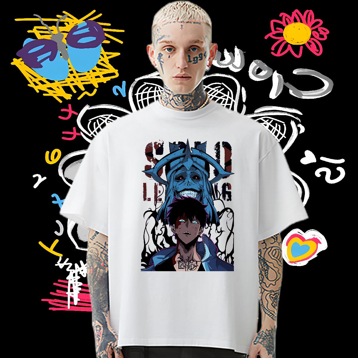 Designer Fashion Men T Shirts fashion 100% Cotton 230g Cartoon Printing S-4XL Spring Summer Couples T Shirts 180g Cotton Comfortable
