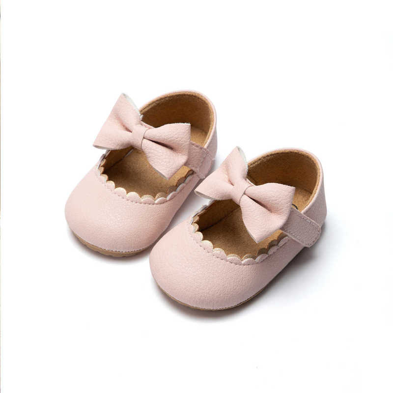 Baby First Walkers Baby shoes bow princess shoes rubber soled anti slip baby-shoes toddler shoe children's shoes