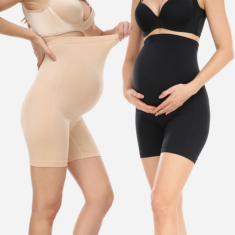 Summer pregnant women underwear with high waist and abdominal support breathable thin pregnancy safety pants for late pregnancy women's maternity
