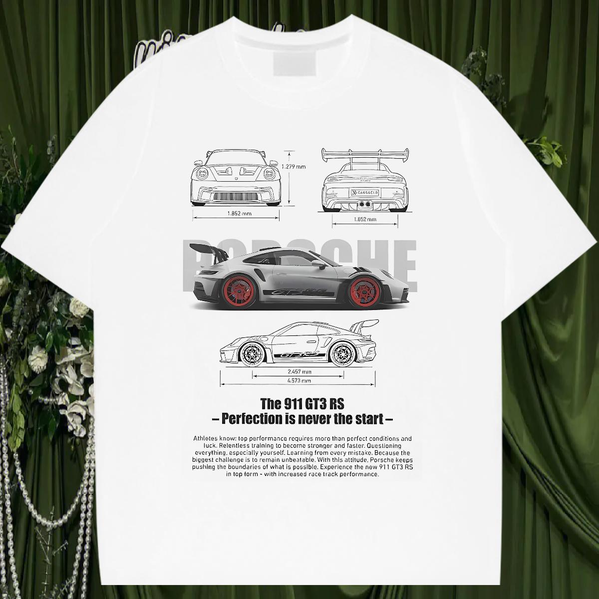 Fashion Casual T Shirt For Man fashion 230g Cotton Oversized High Street Hip Hop Men Clothes T-Shirt Cotton Breathable Comfortable