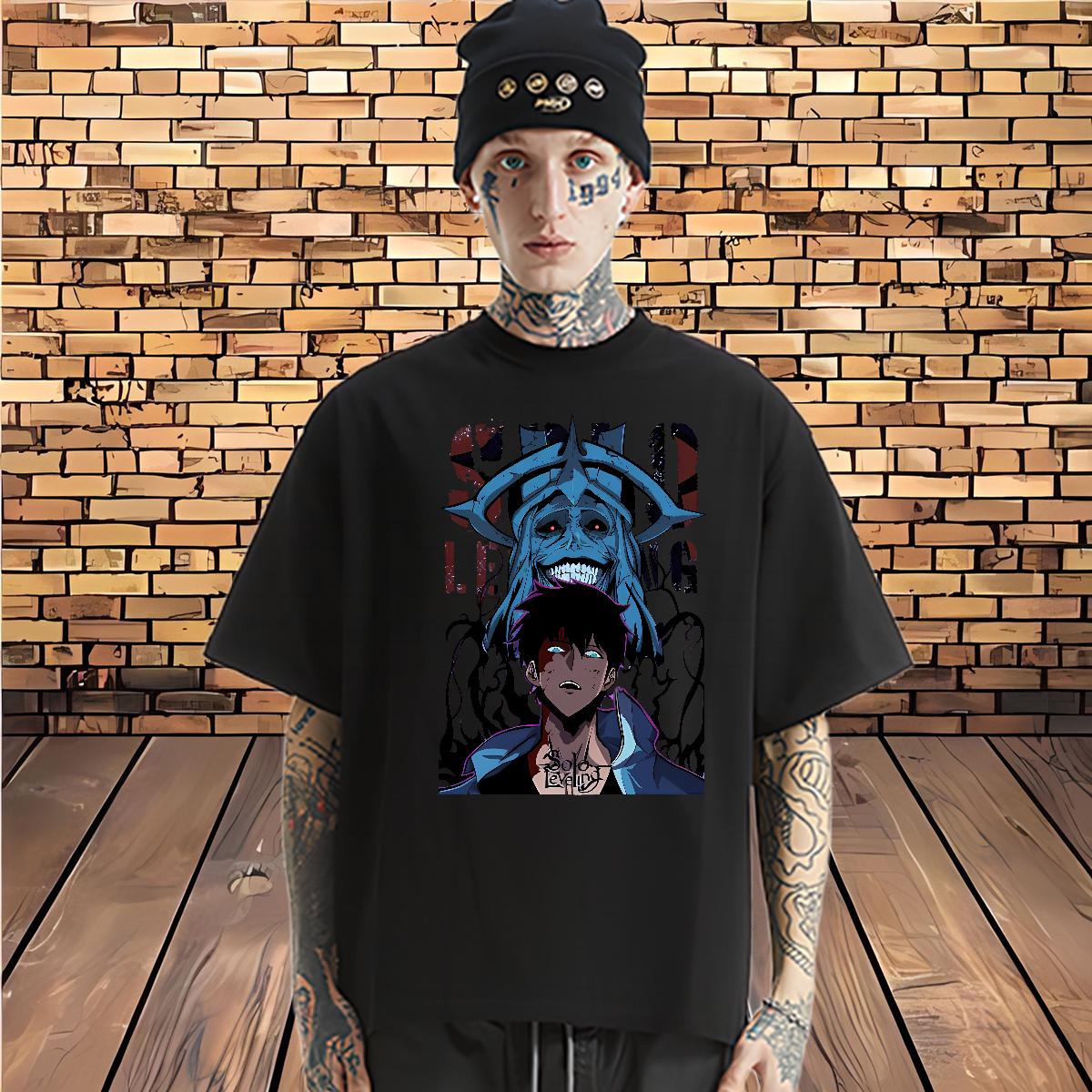 Cool Design Men Tops Tees fashion 230g Cotton Short Sleeve Cotton O-Neck Casual Men T Shirts Black White DIY Tops Shirt