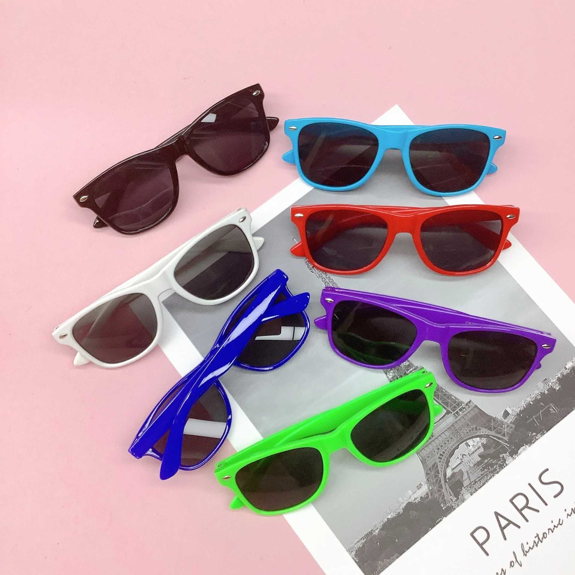 Sunglasses New fashion rice childrens sunglasses boys and girls round frame sunglasses anti-ultraviolet sunglasses
