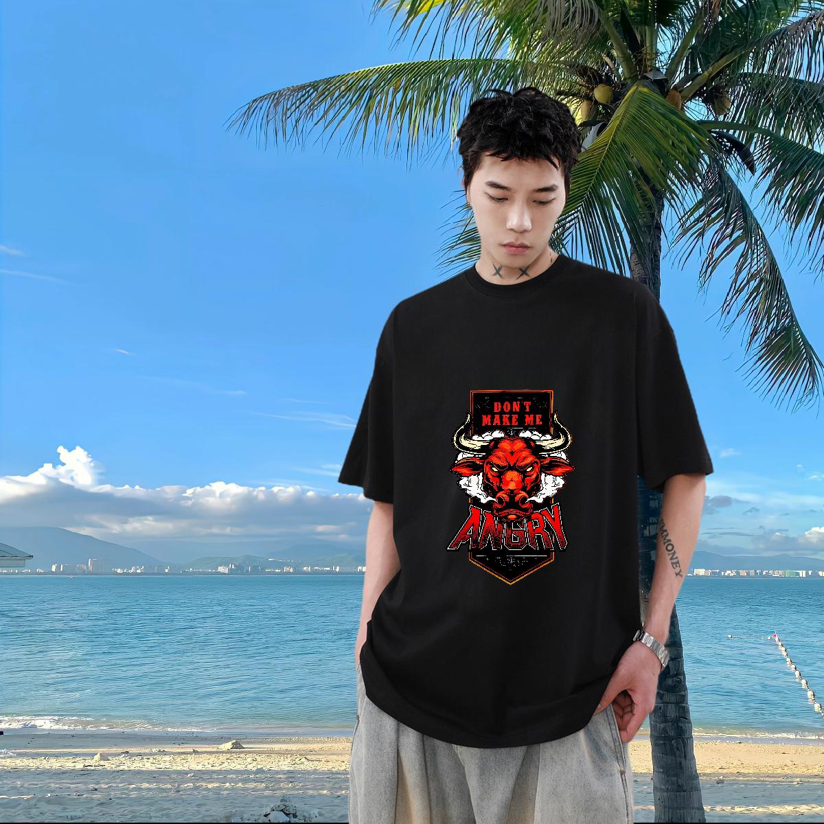 Factory Direct T-Shirts DIY Men Tops Tees Casual Daily Wear Short Sleeve Cotton O-Neck Soft Clothings