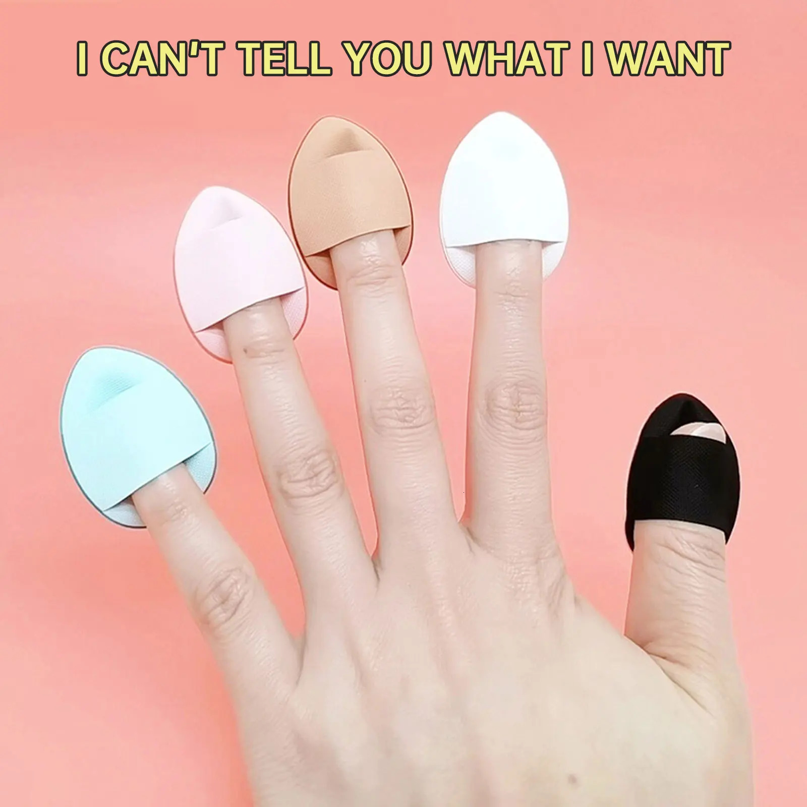 3 mini finger puff set professional cosmetic pad puff concealer basic details puff cosmetic sponge beauty tool 240715