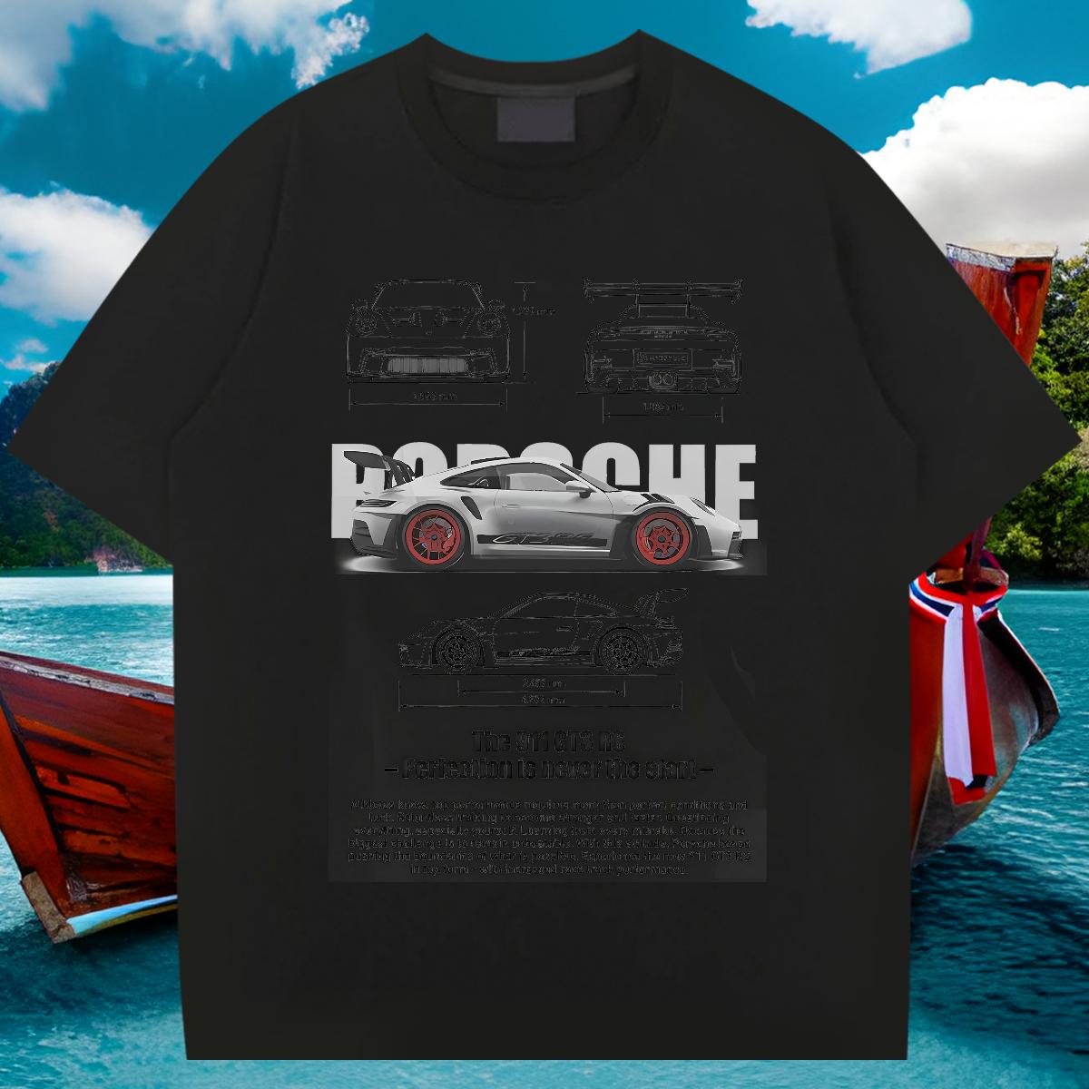 Designer T-Shirts fashion 230g 100% Cotton Graphic Tshirts Outdoor Breathable Short Sleeve Soft Tees Shirts