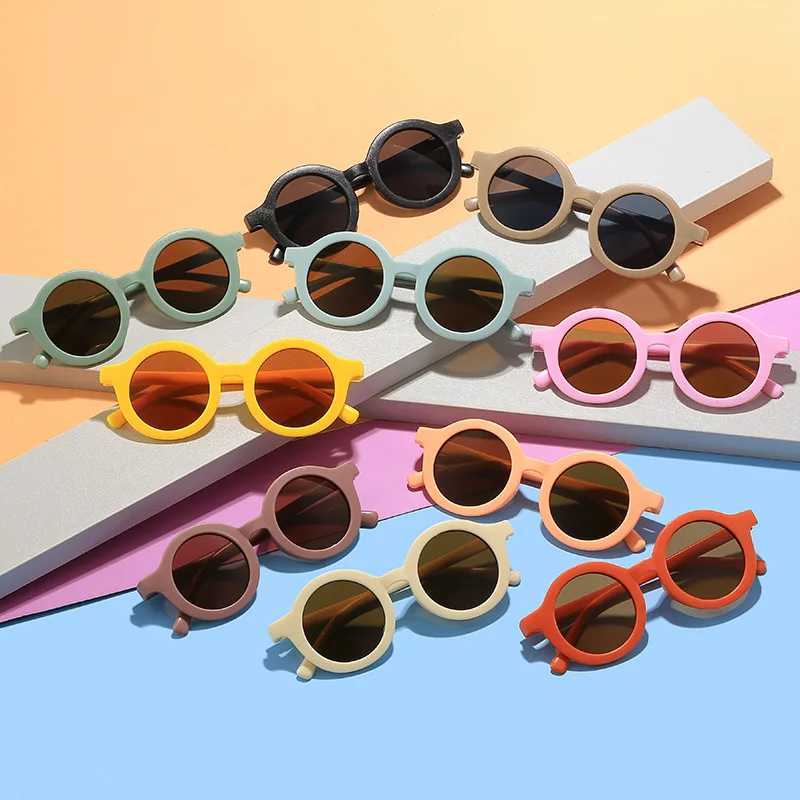 Sunglasses Childrens 2024 New Trendy Edition Baby Sunglasses For Boys And Girls Fashion Photography UV Protection