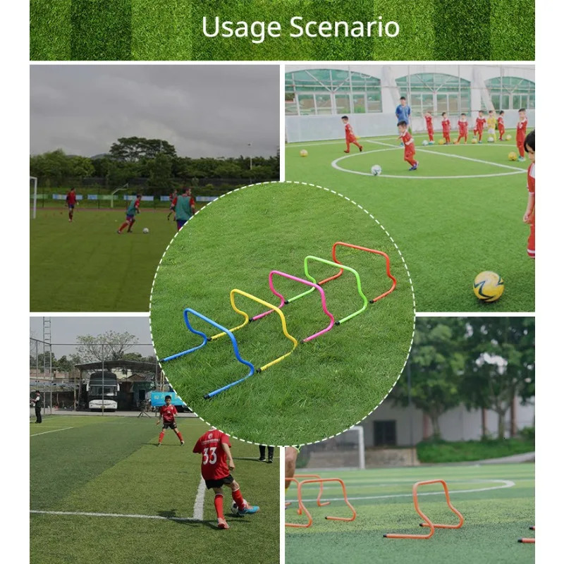 3Pcs 15cm Soccer Hurdles With Cloth Container Wrapper Football Agility Training Set Outdoor Speed Accessories 240712