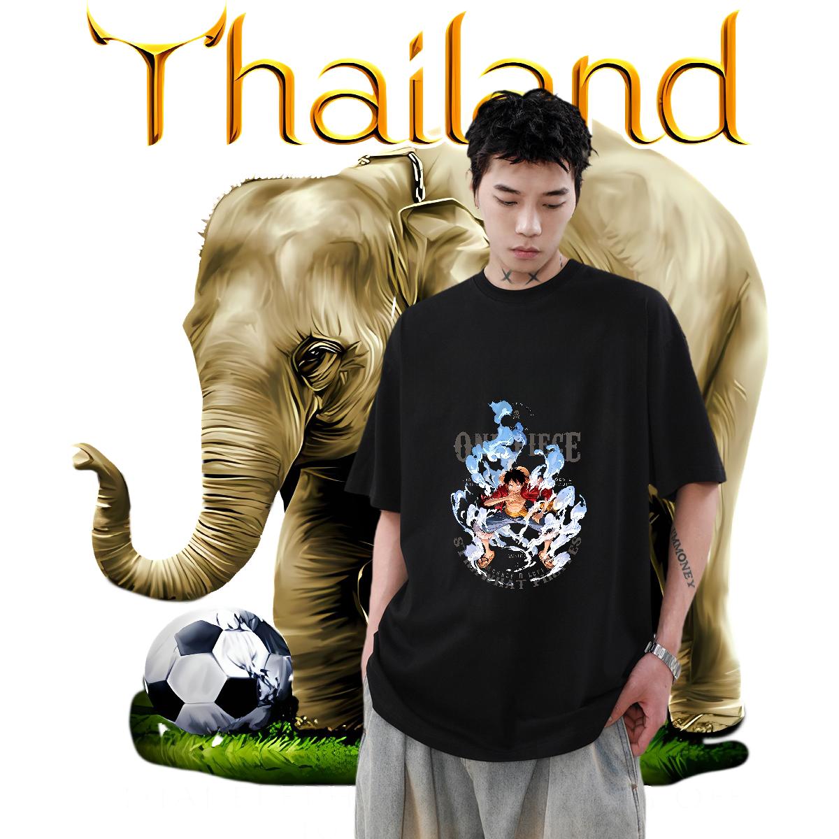 DIY Customized T-Shirts for Men DIY Printed Tshirts Anime Printing Street Cotton Breathable Loose Fit Tops Tees