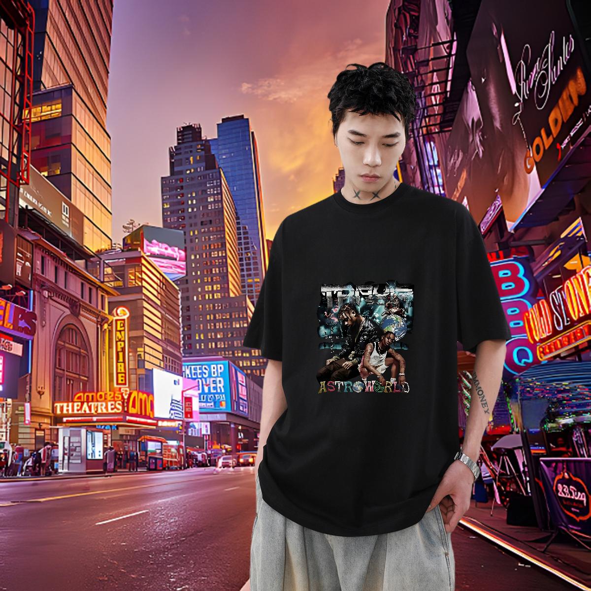 Designer Couples T Shirts Cotton Breathable Soft Street wear Hip Hop T shirt Cartoon Printing S-3XL Fashion Designer Tshirts