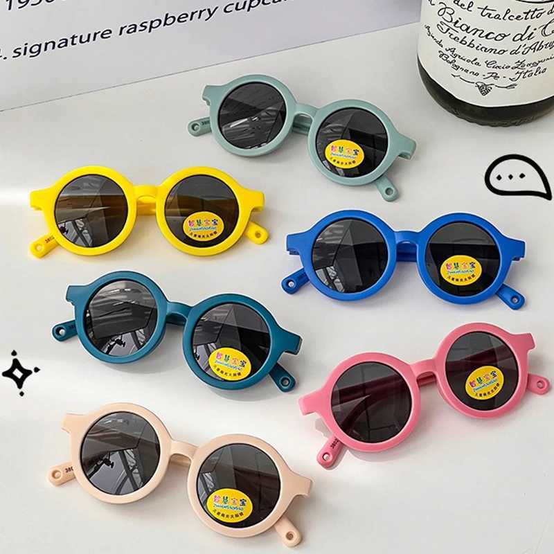 Sunglasses 2024 New Children Classic Solid Color Round Sunglasses UV400 Outdoor Baby Girls Boys Cute Protection Sunglasses Kids Sun Glasses