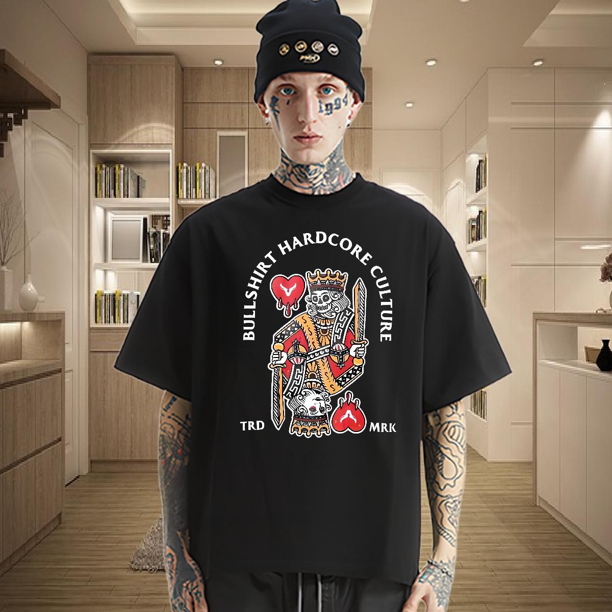 High Quality T Shirt For Man fashion 230g 100% Cotton Spring Summer 180g Cotton Men Tshirts Fashion Custom Cartoon Tees Shirts