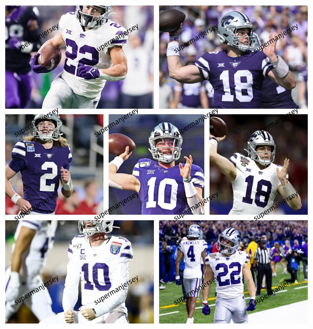 Avery Johnson Jordy Nelson Adrian Martinez Duke Shelley K-State Football Jersey…