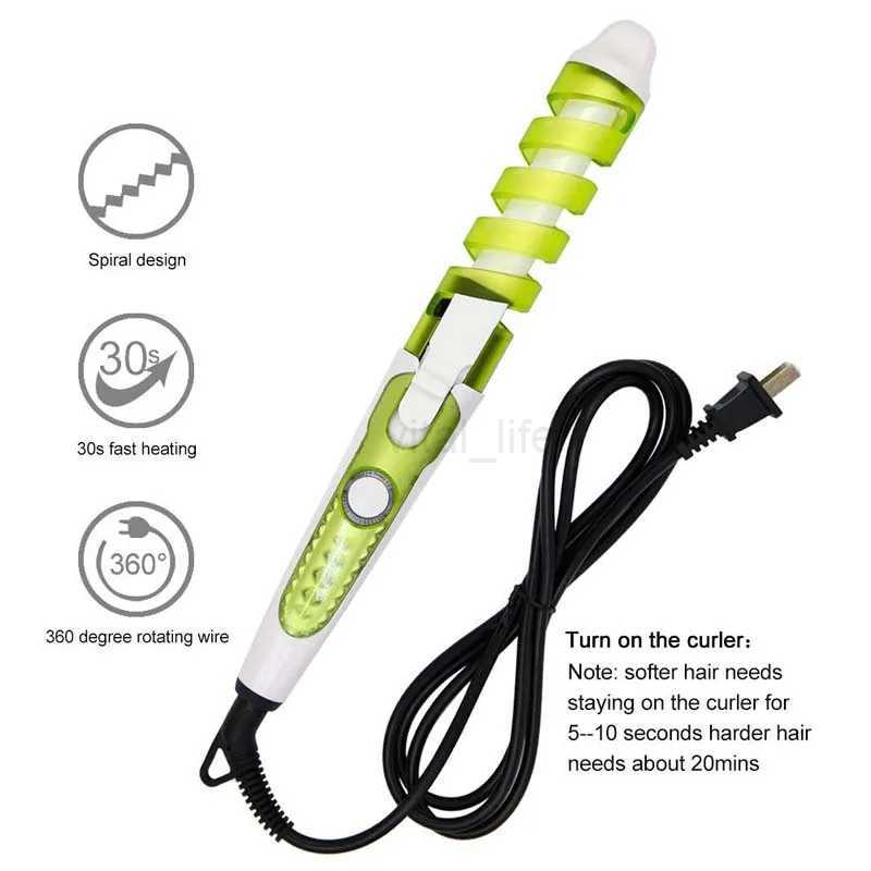 Interchangeable Hair Styling Tools Rotating Ceramic Automatic Hair Curler Straightener Brush Hair CurlerCL240716