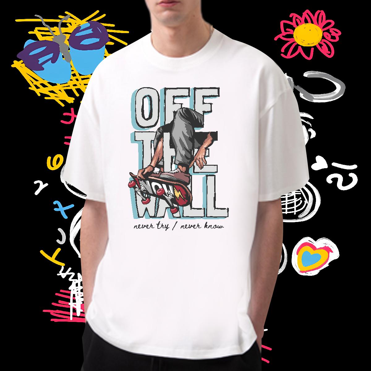 DIY Customized Mens T Shirts Graffiti Art 100% Cotton 230g Graphic Tshirts Daily Wear 180g Cotton Designer Clothings