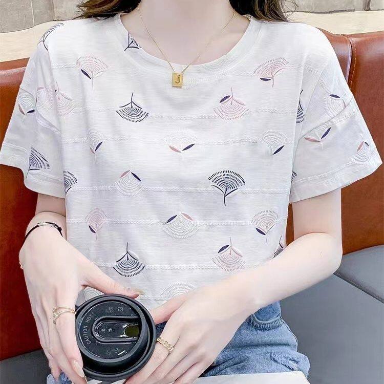 Designer Women's Short Sleeve 2024 Summer Short Sleeve Women's T-shirt Multi functional Loose Casual Top Sports Breathable Top